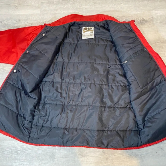 Rare Puffy Winter Coat XXL for Extreme Weather Branded Notre Dame Hounds VTG - Picture 15 of 17